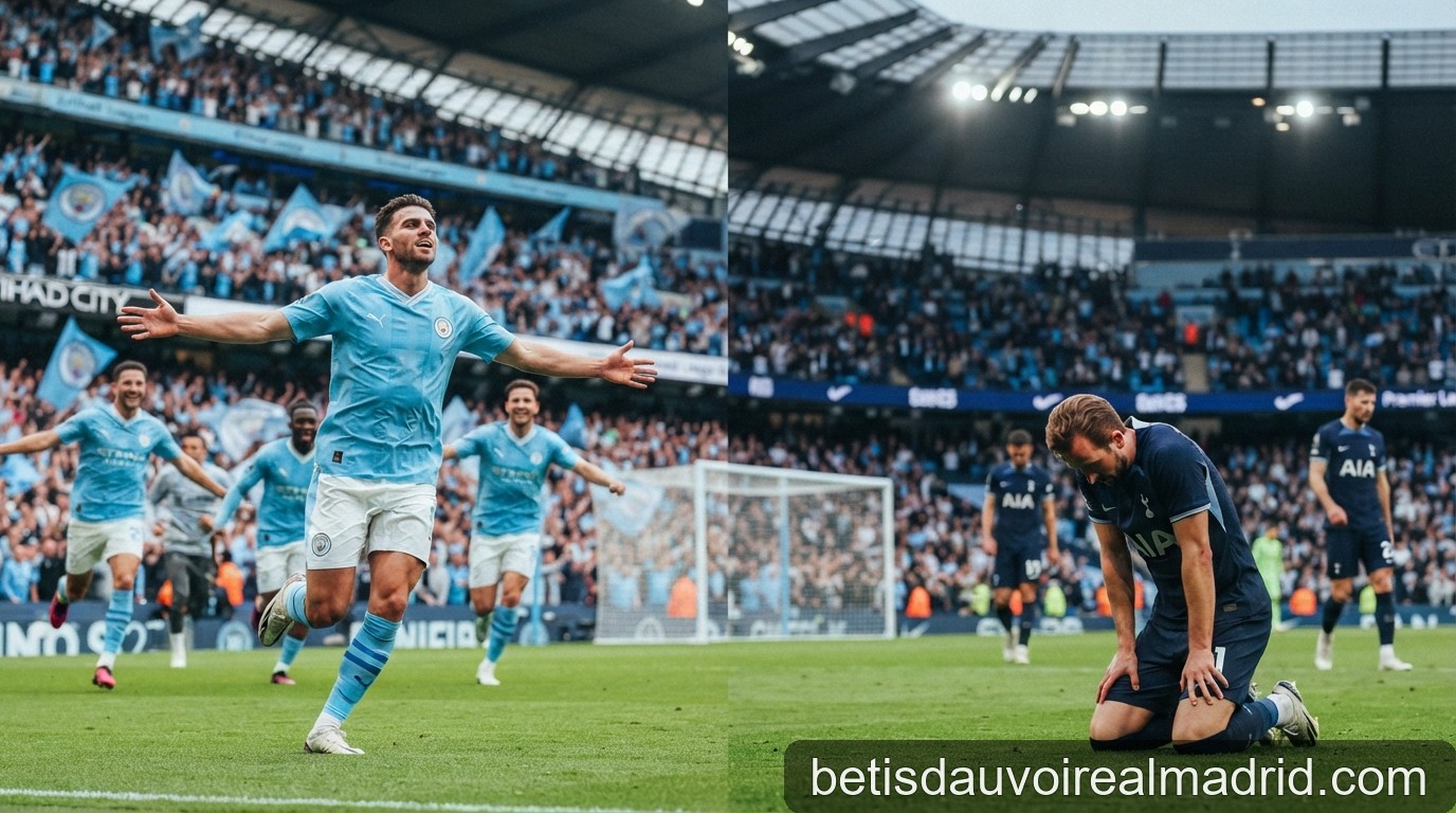 Premier League 2026/27: Man City thống trị đỉnh bảng, Tottenham gây sốc ở đáy bảng